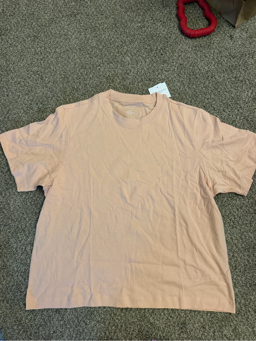 American Eagle Outfitters Short Sleeve Tee in Light Peach